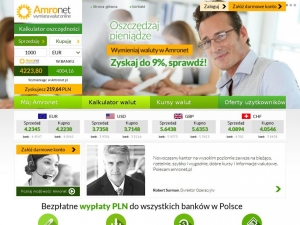 Internetowy kantor do wymieniania walut